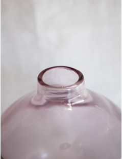 Jarrón de cristal Oval Pink
