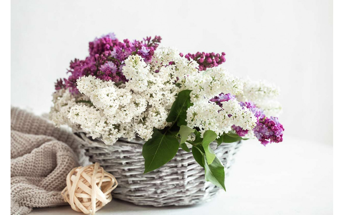 Ideas para decorar una cesta de mimbre con flores - Bahay